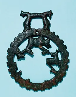 Episcopal: Visigothic art. Spain. Andalusia. Horse Bit. Bronze. 4th-5th