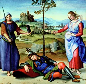 Finished: The Vision of a Knight, by Raffaello Sanzio da