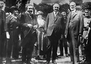 Harding: During a visit to America, the physicist Albert Einstein