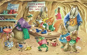 Cobbler: A Visit to the Cobbler - rabbit shoe mender