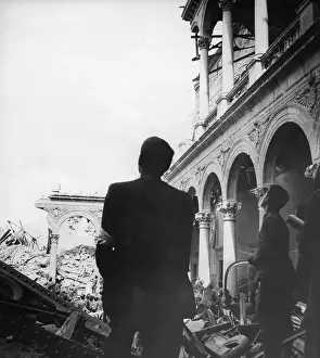 Partially: Visit of the destroyed Alcazar of Toledo, 1936