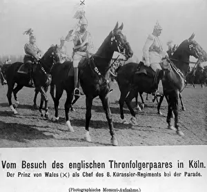 Allowed: Visit of the English heir to the throne in Cologne, 1908