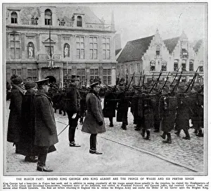 Bikaner: Visit of King George V to British troops 1914