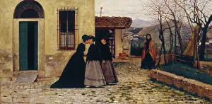 Macchiaioli: The Visit, by Silvestro Lega