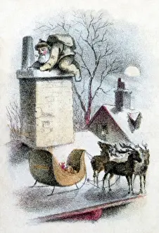 Prang: A Visit from St. Nicholas, The Night Before Christmas, 1864