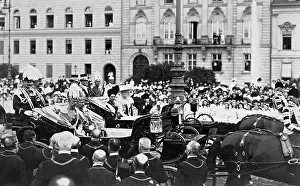 Notables: Visit of the Swedish royal couple in Berlin, 1908