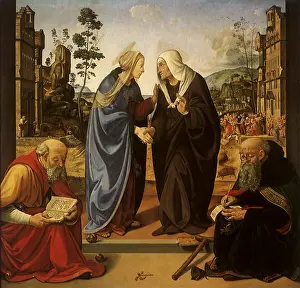 Told: The Visitation with Saint Nicolas and Saint Anthony Abbot