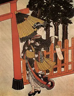 1765: Visiting a Shrine on a Rainy Night