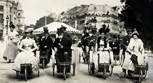 Tricycles: Visitors to Universal International Exhibition, Paris 1900