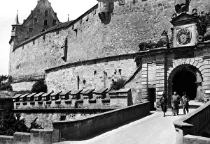 Coburg: Visitors at the Veste Coburg, 1933