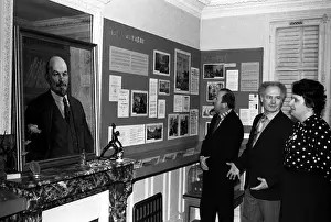 Lenins: Visitors in Vladimir Lenin's study. Paris, 1983