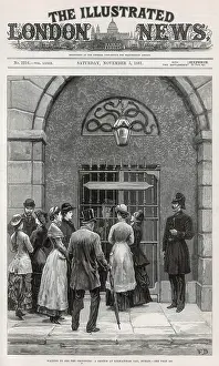 Parnell: Visitors wait outside Kilmainham Jail, Dublin