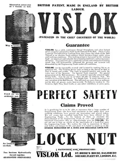 Fasteners: Vislok Saafety Lock Nuts