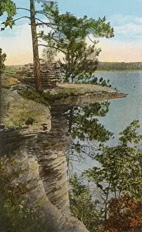 Wisconsin: Visor Ledge, Wisconsin River, Wisconsin, USA