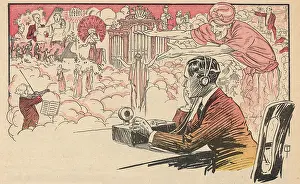 Magic Circle: Visual Scene of Mans Imagination While Listening to Radio