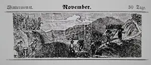 Calendars: Viticulture calendar 1885