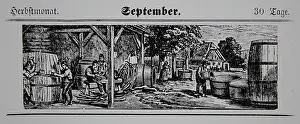 Calendars: Viticulture calendar 1885