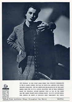 Jul25: Vivien Leigh modelling in a Matita advertisement