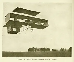 Institution Of Mechanical Engineers: Voisin biplane modified into a Triplane