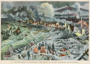 Supposed: Volcano - Mount Pelee - Martinique - 1902