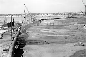 Extracting: Volga Hydroelectric Power Station under construction, 1952
