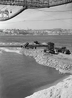 Damming: Volga Hydroelectric Station, 1958