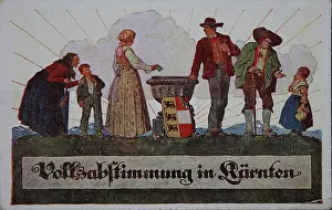 Slovenian: 'Volksabstimmung in Krnten'. Colored