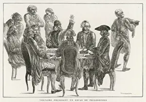 Alembert: Voltaire with friends