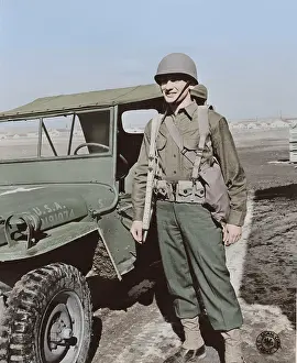 Jeep: A volunteer with 122 Infantry Battalion, the