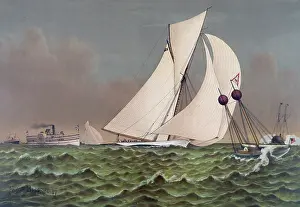 C1887: Volunteer crossing the finish line