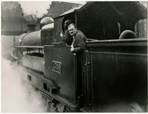 Lichfield: Volunteer Hon.C. R Anson, driving train, General Strike 1926