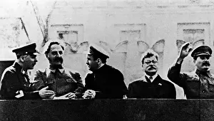 Mikoyan: Voroshilov, Kaganovich, Mikoyan, Kalinin, Stalin, 1937
