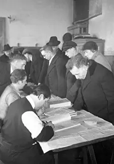 Ballot: Voters check of the electoral lists in Berlin, 1932