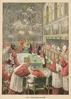 Sistine: VOTING FOR POPE 1903