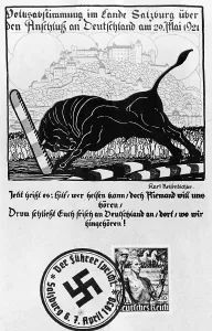 Postage: Voting postcard from Salzburg, 1938