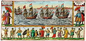 Bantam: Voyage of the Dutch ships, Amstelredam, Mauritius, Hollandia