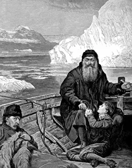 Mutiny: The Last Voyage of Henry Hudson'. Engraving after