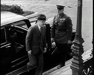 Exiting: Vyacheslav Molotov Exiting a Car