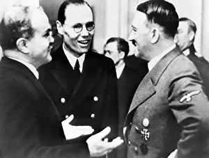 Hilter: Vyacheslav Molotov speaks to Adolf Hitler and with