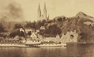 Vltava: Vysehrad and a steamer on the Vltava