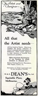 Retailers: W. & G. Dean's Advertisement