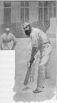 Fielder: W G Grace at the wicket