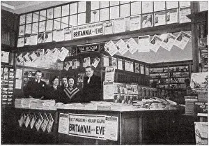 Whsmith: W. H. Smiths, bookstall in Brussels 1939