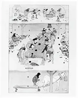 W. Heath-Robinson: Coal sorting shed