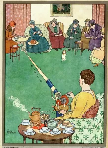 Cups: W Heath Robinson - At the At Home