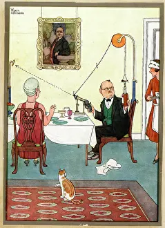 Contraption: W Heath Robinson - Opening the Wine Bottle