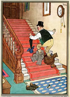 Contraption: W Heath Robinson - Precautions to Muffle Footsteps