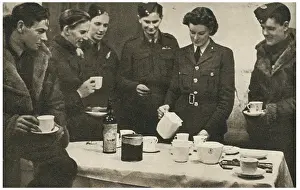 Crewmembers: W.A.A.F. Lady Serving Drinks