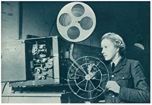 W.a.a.f: W.A.A.F. Operating A Cine Projector