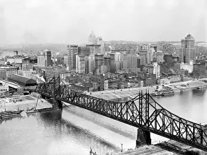 Monongahela: Wabash bridge - Monongahela river - cityscape - Pittsburgh